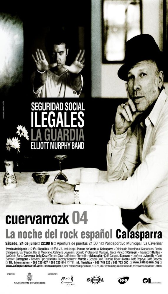 Seguridad Social, Ilegales, La Guardia, Elliott Murphy Band · Cuervarrozk 2004 Festival de Rock Calasparra Murcia