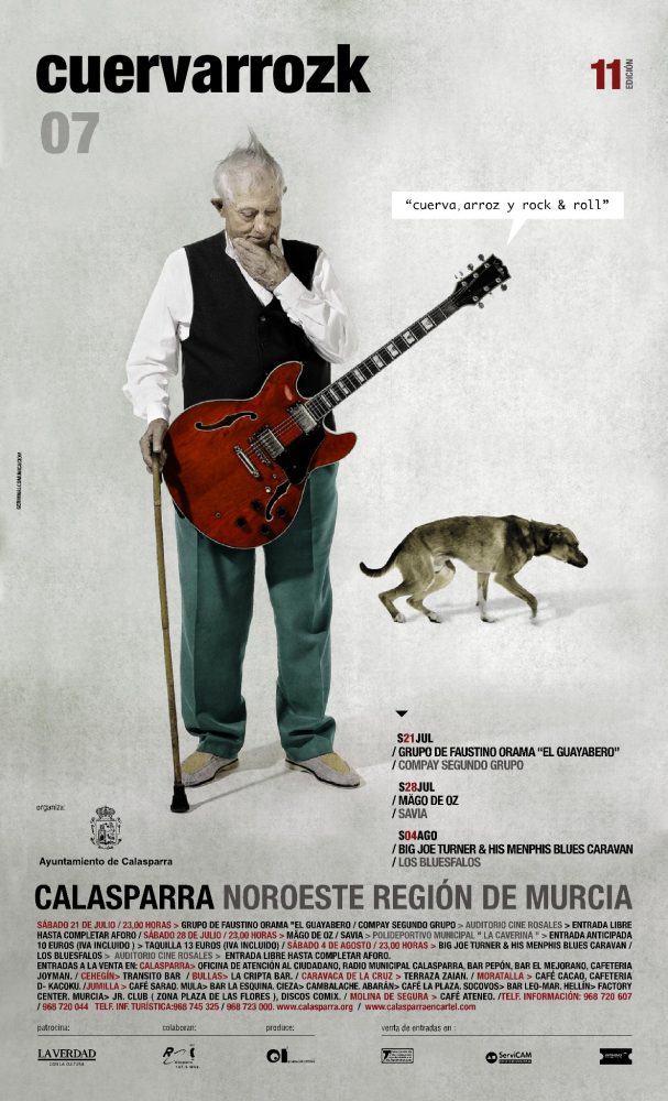 El Guayabero, Compay Segundo grupo | Mago de Oz, Savia | Big Joe Turner & His Memphis Blues Caravan, Los Bluesfalos · Cuervarrozk 2007 Festival de Rock Calasparra Murcia