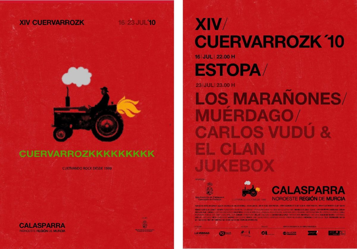 Estopa, Los Marañones, Muérdago, Carlos Vudú & El Clan, Jukebox · Cuervarrozk 2010 Festival de Rock Calasparra Murcia