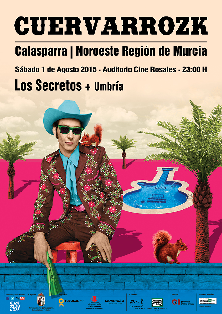 Los Secretos · Umbría · Cuervarrozk 2015 Festival de Rock Calasparra Murcia