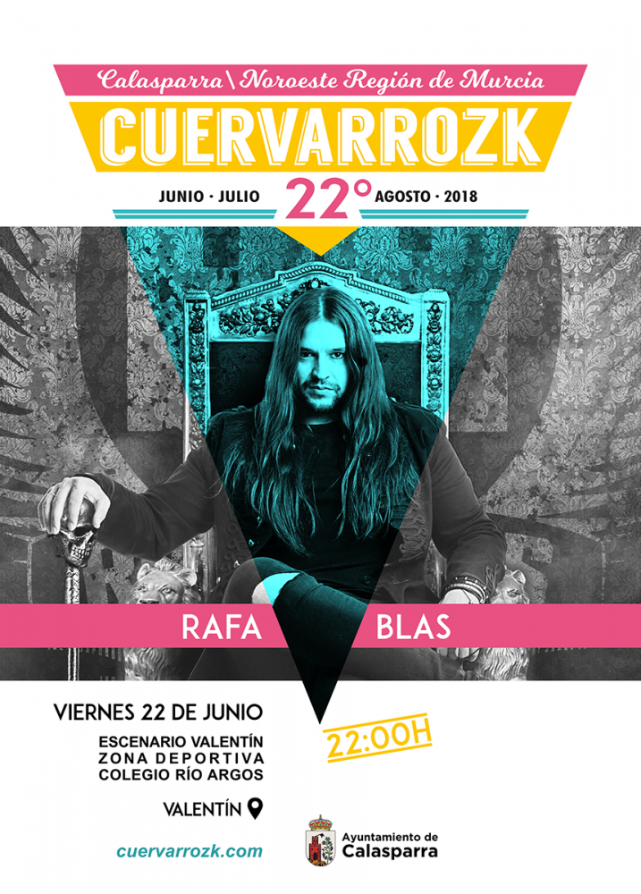 Rafa Blas en Cuervarrozk 2018 Festival de Rock Calasparra Murcia